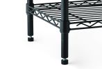 Hyper Tough 5 Tier Wire Shelf; Black; 1750 lb Capacity