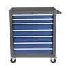 Rolling Tool Chest with 7-Drawer Tool Box with Wheels Multifunctional Tool Cart Mechanic Tool Storage Cabinet for Garage, Warehouse, Workshop, Repair