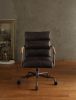 Harith Office Chair in Antique Slate Top Grain Leather YJ