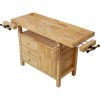 Wood Workbench - Wooden Workbench for Garage Workshop and Home