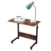 Rolling & Height adjustable P2 15MM Chipboard & Steel Side Table with Baffle