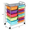 15 Drawer Rolling Storage Cart Storage Rolling Carts Drawers