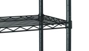 Hyper Tough 5 Tier Wire Shelf; Black; 1750 lb Capacity