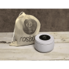 Rosbas Candle, Gardenia Scented, Natural Soy Wax, 6 oz White Tin, Cotton Wick, Long Burn Time, Drawstring Cotton Bag, Home, Handmade in USA