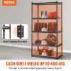 VEVOR Storage Shelving Unit, 5-Tier Adjustable, 2000 lbs Capacity, Heavy Duty Garage Shelves Metal Organizer Utility Rack, Black, 36" L x 18" W x 72"