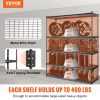 VEVOR Storage Shelving Unit, 5-Tier Adjustable, 2000 lbs Capacity, Heavy Duty Garage Shelves Metal Organizer Wire Rack, Black, 60" L x 24" W x 78" H f