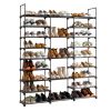 9 Tiers Shoe Rack Storage Organizer Shoe Shelf Organizer for Entryway Holds 50-55 Pairs Shoe; Stackable Shoe Cabinet Shoe Rack