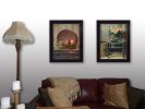 "Warm Home Setting Collection" 2-Piece Vignette By Susan Boyer, Printed Wall Art, Ready To Hang Framed Poster, Black Frame