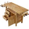 Wood Workbench - Wooden Workbench for Garage Workshop and Home