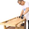 Wood Workbench - Wooden Workbench for Garage Workshop and Home