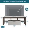 20 minutes quick assembly brown simple modern TV cabinet Floor cabinet Floor TV wall cabinet Brown + white modern TV bracket