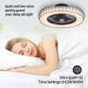 20 Inch Ceiling Fan with Lights(Black)