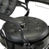 Professional Hydraulic Lift Salon Barber Chair, Hair Beauty Equipment, Modern Styling Salon chair - Black XH