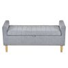 48'' Storage Ottoman Bench, Bench with Storage, for Entryway, Bedroom, Living Room