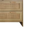 4 Drawers Rattan Cabinet,for Bedroom,Living Room,Dining Room,Hallways,Easy Assembly