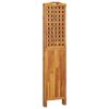 4-Panel Room Divider 63.8"x0.8"x70.9" Solid Wood Acacia