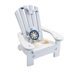 Beach Chair Home Decoration Creative Cute Ocean Beach Chair Ornament Wooden Craft Mini Miniature Kids Toy Decoraci√≥n Hogar (Ships From: China, Color: C)