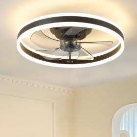 Ceiling Fan with Lights Dimmable LED (Color: as Pic)