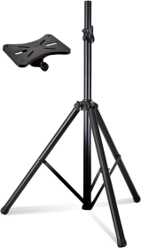 5 Core Speaker Stand Tripod Floor Tall Adjustable Up to 72 Inch DJ Studio Monitor Stands Pole Mount -- SS ECO 1PK WoB (Color: Black)