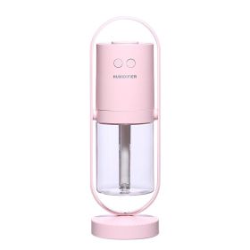 Magic Shadow USB Air Humidifier For Home With Projection Night Lights Ultrasonic Car Mist Maker Mini Office Air Purifier (Color: Pink, Style: USB)