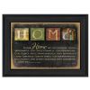 "In Our Home" By Marla Rae, Printed Wall Art, Ready To Hang Framed Poster, Black Frame