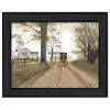 "Headin' Home" By Billy Jacobs, Printed Wall Art, Ready To Hang Framed Poster, Black Frame