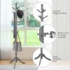 Entryway Height Adjustable Coat Stand with 9 Hooks