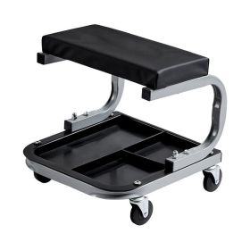 Creeper Seat Rolling Chair Auto Mechanics Shop Garage Work Stool (type: Tools Stool, Color: Grey & Black)