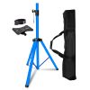 5 Core Speaker Stand Tripod Floor Heavy Duty Adjustable Up to 72 Inch DJ Studio Monitor Stands Pole Mount- SS HD SKY BLU BAG