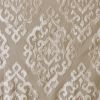 Knitted Jacquard Damask Total Blackout Grommet Top Curtain Panel