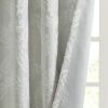 Knitted Jacquard Paisley Total Blackout Grommet Top Curtain Panel