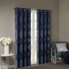 Ogee Knitted Jacquard Total Blackout Curtain Panel