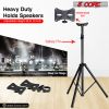 5 Core Speaker Stand Tripod Floor Tall Adjustable Up to 72 Inch DJ Studio Monitor Stands Pole Mount -- SS ECO 1PK WoB