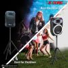 5 Core Speaker Stand Tripod Floor Tall Adjustable Up to 72 Inch DJ Studio Monitor Stands Pole Mount -- SS ECO 1PK WoB