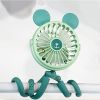 Baby Stroller Fan With Clip;  Octopus Shapoed Funny Fan With Flexible Tripod Wrapped