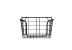 Oceanstar Stackable Metal Wire Storage Basket Set for Pantry, Countertop, Kitchen or Bathroom ‚Äì Black, Set of 3