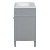 30'' Bathroom Vanity with Top Sink, Modern Bathroom Storage Cabinet with 2 Drawers and a Tip-out Drawer, Single Sink Bathroom Vanity