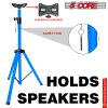 5 Core Speaker Stand Tripod Floor Heavy Duty Adjustable Up to 72 Inch DJ Studio Monitor Stands Pole Mount- SS HD SKY BLU BAG