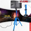 5 Core Speaker Stand Tripod Floor Heavy Duty Adjustable Up to 72 Inch DJ Studio Monitor Stands Pole Mount- SS HD SKY BLU BAG