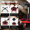 Shop Garage Adjustable Rolling Mechanic Stool with Tool Tray