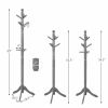 Entryway Height Adjustable Coat Stand with 9 Hooks