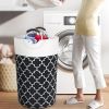 82L Laundry Basket Portable Foldable Home Laundry Storage Bag Cotton Hamper For Kids Toys Storage Dirty Clothes Basket Bag