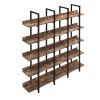 [VIDEO] 5 Tier Bookcase Home Office Open Bookshelf, Vintage Industrial Style Shelf with Metal Frame, MDF Board